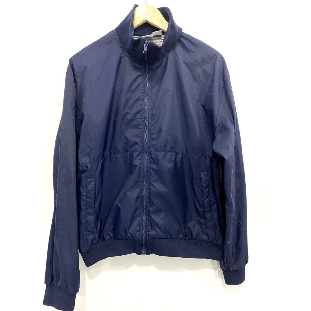 Vintage Frank Shorter  Varsity Track Blue Light Running Jacket Men’s XL Vent